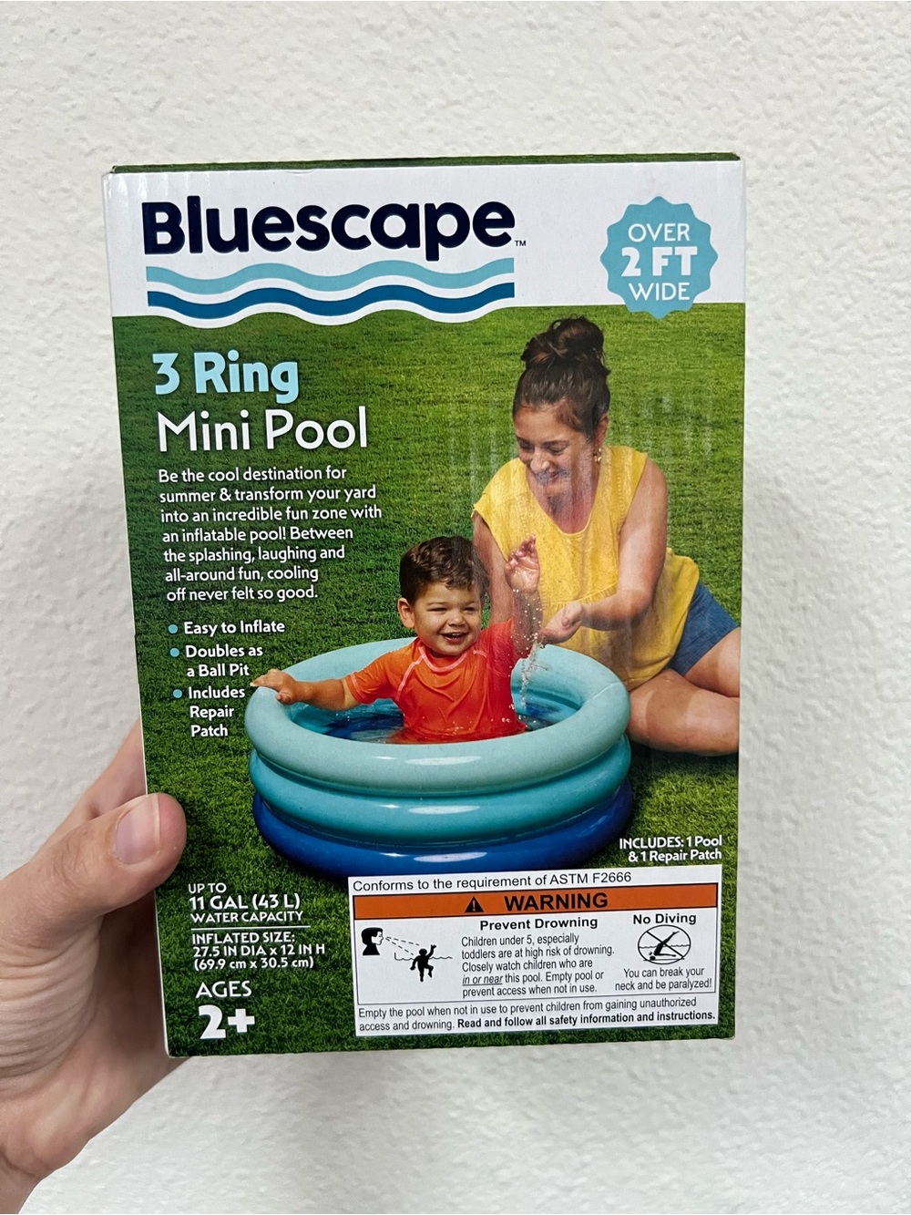 3-Ring Mini Pool - Blue